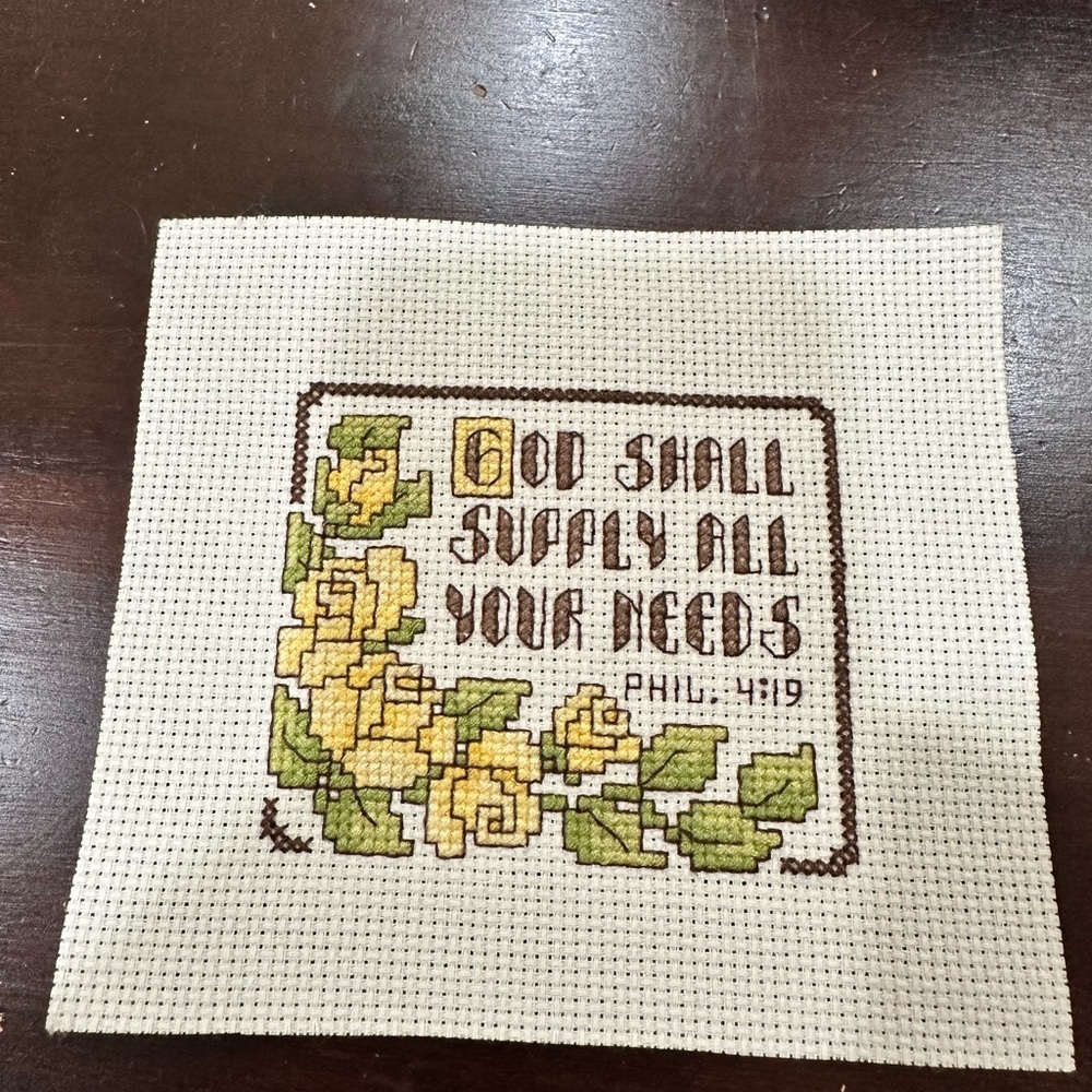 Cross Stitch - God Shall Supply - Picture 2 of 4